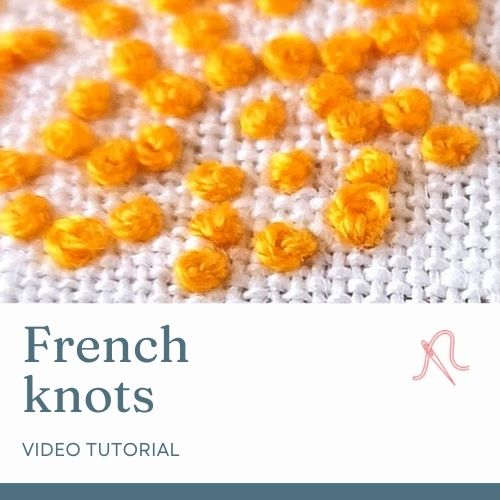 Video tutorial di ricamo con nodi francesi
