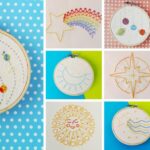 Schemi di ricamo per principianti. 15 disegni di ricamo a mano moderni e colorati di ispirazione spaziale per decorare la casa e i vestiti