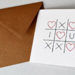 Amore Tic Tac Toe San Valentino carta