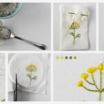 Bustine profumate con ricamo floreale tutorial fai da te