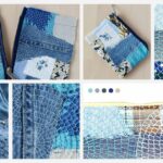 Astuccio con cerniera ricamato a mano da scampoli di tessuto. Tutorial fai da te