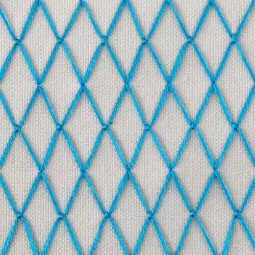 Imbottitura a punto volato incrociato