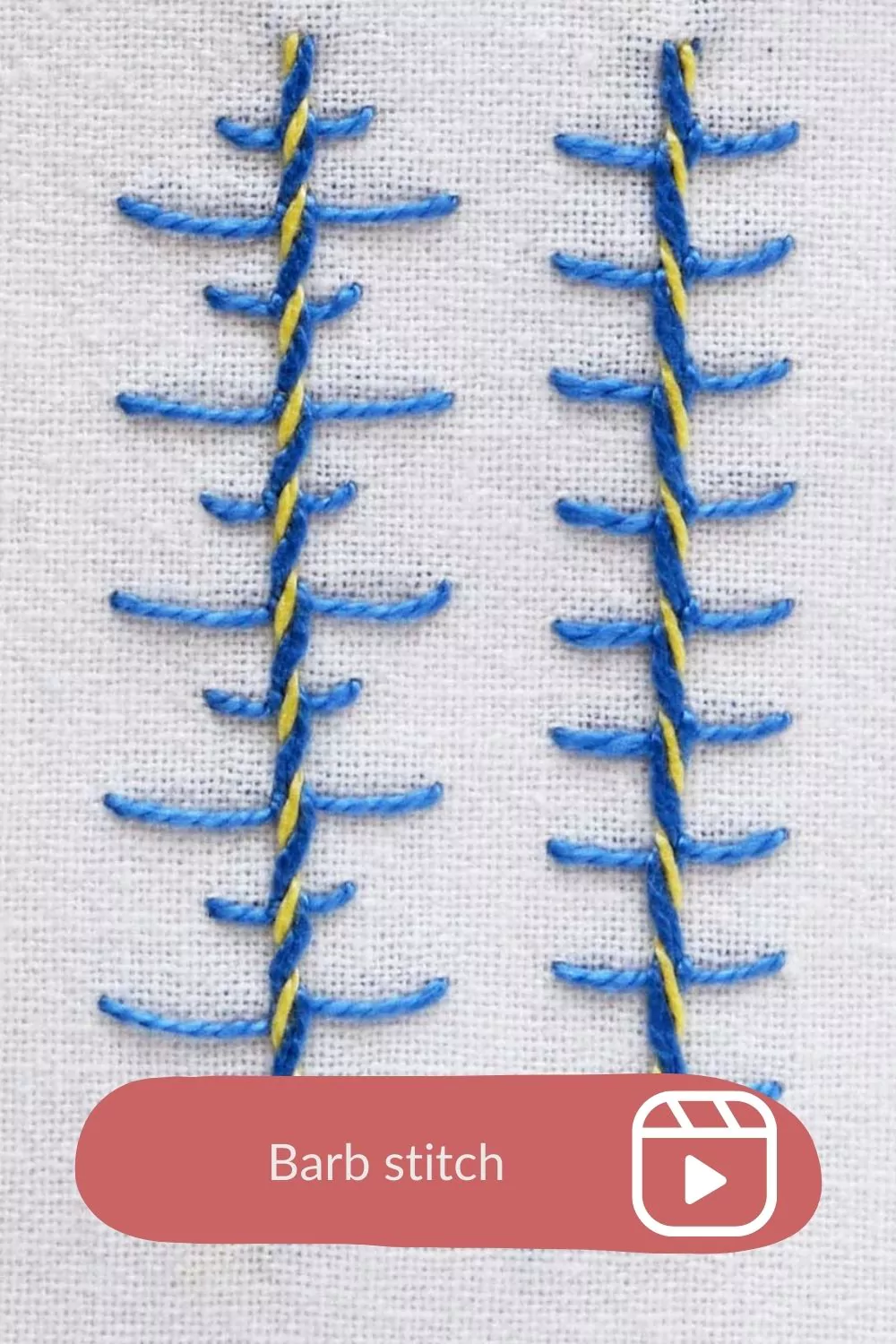 Breve video Come ricamare il punto Barb
