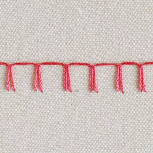 Punto coperta a specchio