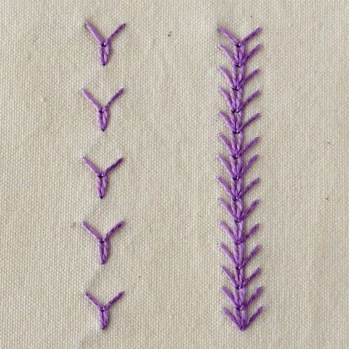 Punto spiga di grano