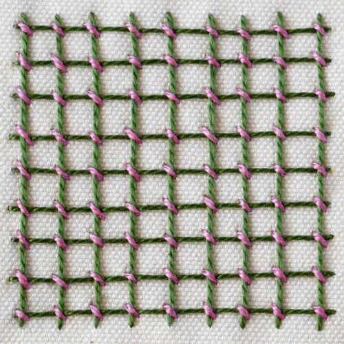 Punto posato jacobean