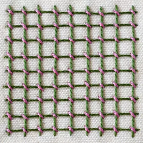 Punto posato jacobean