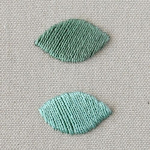 Punto di raso imbottito