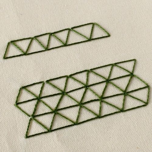 Punto turco triangolare