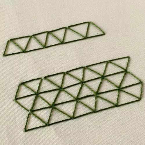 Punto turco triangolare