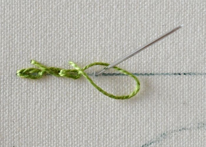 Barred Chain Stitch Step5