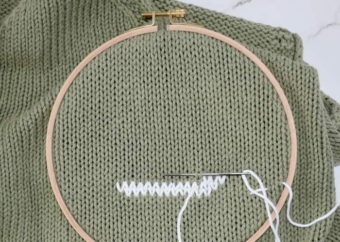 Duplicate Stitch Embroidery - row 3