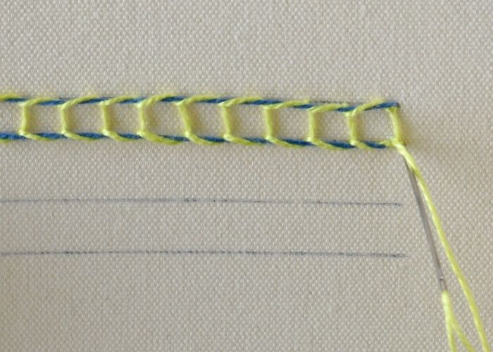 Sinhalese Chain Stitch Step 8