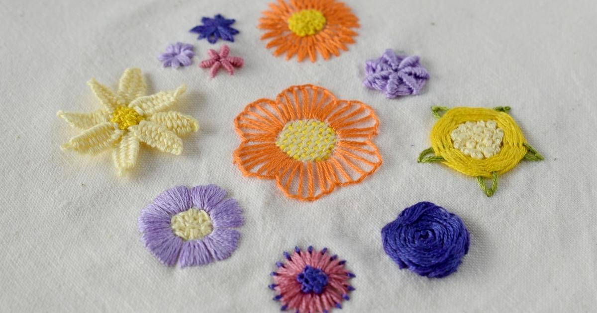 Tutorial di ricamo floreale per principianti immagine principale