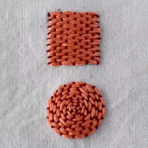 Riempimento del punto Couching