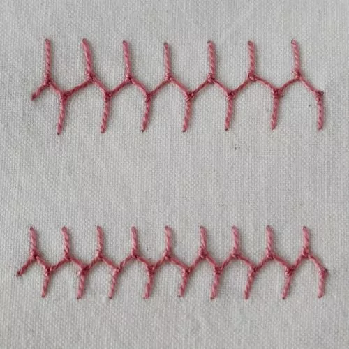 Punto cretese annodato