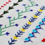 Cinque semplici disegni di ricamo per bordi per principianti assoluti: Punti base per bordi decorativi