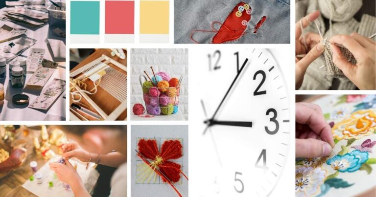 Come trovare il tempo per il ricamo e altre attività creative