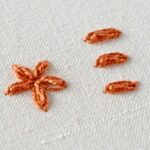 Embroidery stitch: Oyster Stitch